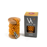 Crimson & Yellow Striped Dress Laces - The Roman