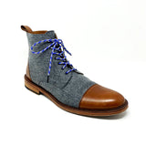 Azure & Maize Boot Laces - The Roman
