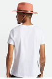 Brixton Messer Fedora - Apricot Jam - XL - The Roman