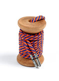 Navy & Orange Striped Dress Laces - The Roman