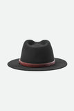 Brixton Messer Fedora - Black (M and L) - The Roman