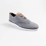 Navy & Orange Striped Dress Laces - The Roman